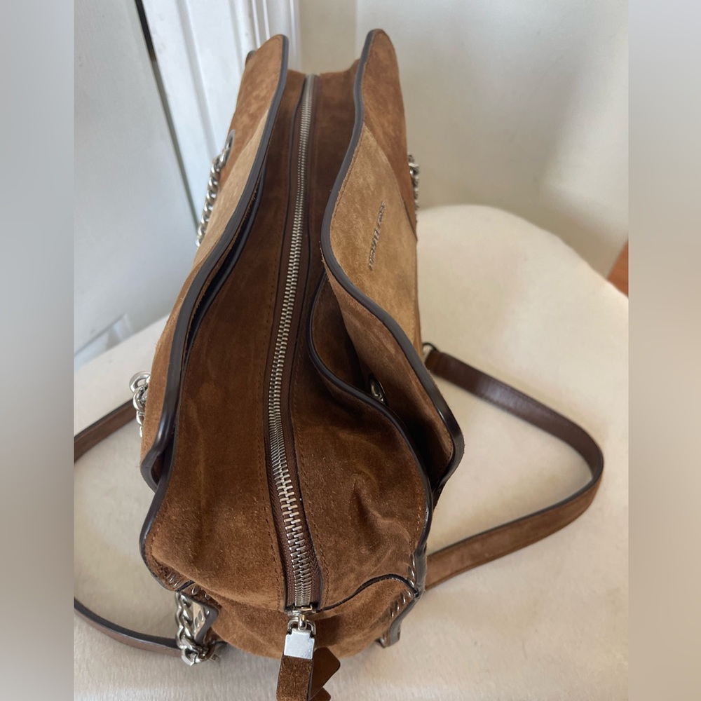 Michael Kors Suede Patchwork Studded Shoulder Bag… - image 8